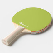 Trendy Soft Chartreuse Custom Ping Pong Paddle 卓球ラケット (正面アングル)