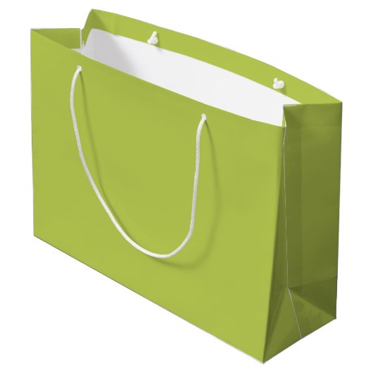 Trendy Soft Chartreuse Large Gift Bag ラージペーパーバッグ (裏面アングル)