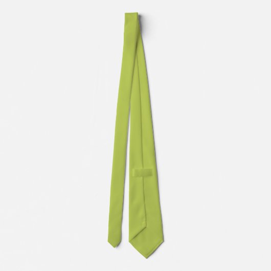 Trendy Soft Chartreuse Neck Tie ネクタイ (裏面)