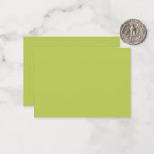 Trendy Soft Chartreuse Note Card ノートカード (正面/裏面インサイチュ)
