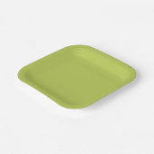 Trendy Soft Chartreuse Paper Plates ペーパープレート (傾斜あり)