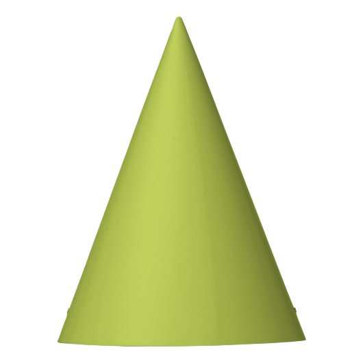 Trendy Soft Chartreuse Party Hat パーティーハット (正面)
