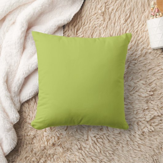 Trendy Soft Chartreuse Throw Pillow クッション (ブランケット)