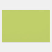 Trendy Soft Chartreuse Wrapping Paper Sheets ラッピングペーパーシート (正面3)
