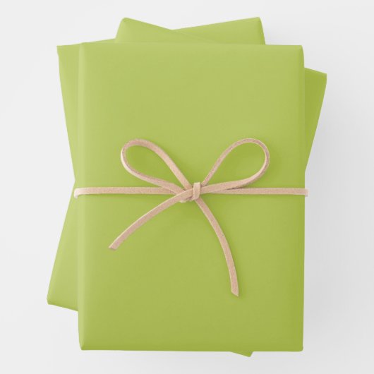 Trendy Soft Chartreuse Wrapping Paper Sheets ラッピングペーパーシート (インサイチュ)