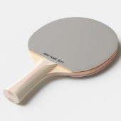 Trendy Soft Gray-Beige  - Custom Ping Pong Paddle 卓球ラケット (正面アングル)