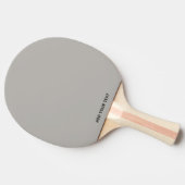 Trendy Soft Gray-Beige  - Custom Ping Pong Paddle 卓球ラケット (横)