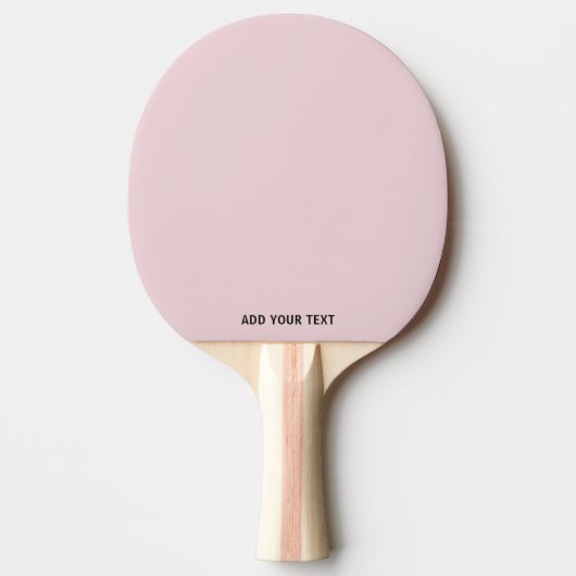 Trendy Soft Pastel Pink -  Custom Ping Pong Paddle 卓球ラケット (正面)