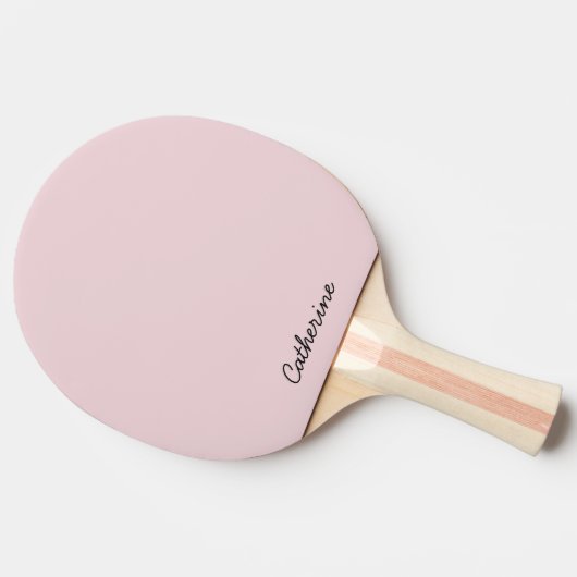 Trendy Soft Pastel Pink Custom Ping Pong Paddle 卓球ラケット (横)