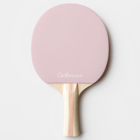Trendy Soft Pastel Pink Custom Ping Pong Paddle 卓球ラケット (正面)