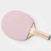 Trendy Soft Pastel Pink Custom Ping Pong Paddle 卓球ラケット (横)
