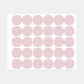 Trendy Soft Pastel Pink - Label ラベル (シート)