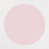 Trendy Soft Pastel Pink - Label ラベル (デザイン1)