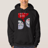 Trendy Statement Valentine's Day Couple Heart Roma パーカ (正面)