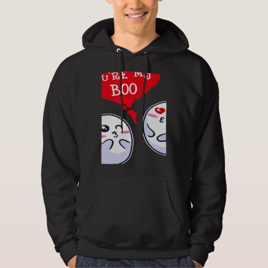 Trendy Statement Valentine's Day Couple Heart Roma パーカ (正面)