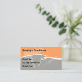 Trendy Stylish Hairstylist Appointment Cards コーリングカード (スタンド正面)