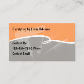 Trendy Stylish Hairstylist Appointment Cards コーリングカード (正面)