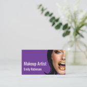 Trendy Stylish Makeup Artist Business Cards 名刺 (スタンド正面)