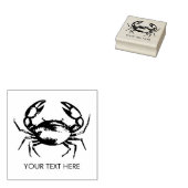 Trendy Summer Seafood Crab Nautical Personalized   ラバースタンプ (押印)