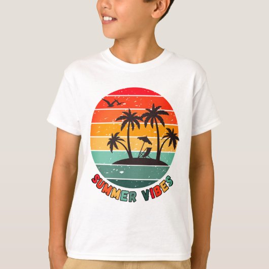 trendy "summer vibes" t-shirt tシャツ (正面)