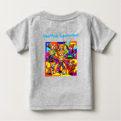 Trendy Superheros ベビーTシャツ (裏面)