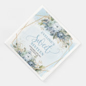 Trendy Sweet Sixteen Dusty Blue Floral Table (コーナー)