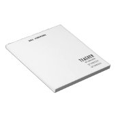 Trendy Teacher To Do List Inspirational ノートパッド (アングル)