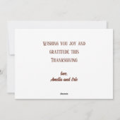 Trendy Thankful Grateful Blessed Autumn Landscape シーズンカード (裏面)