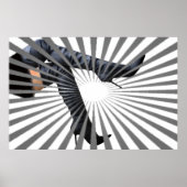 Trendy Thigh High Boot Art ポスター (正面)