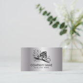 Trendy Tree Trimming & Arborist Services Silver    名刺 (スタンド正面)