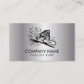 Trendy Tree Trimming & Arborist Services Silver    名刺 (正面)