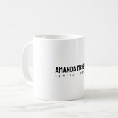 Trendy Unique Creative Minimalist Design コーヒーマグカップ (正面左)
