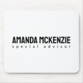 Trendy Unique Creative Minimalist Design マウスパッド (正面)