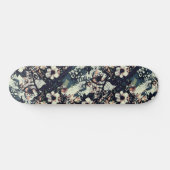 Trendy Urban Street Art Inspired Floral Skateboard スケートボード (横)