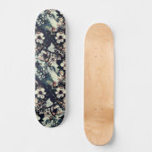 Trendy Urban Street Art Inspired Floral Skateboard スケートボード (正面)