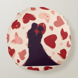 Trendy Valentine Day Round Pillow ラウンドクッション