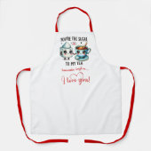 Trendy Valentine Funny Food Apron Personalized エプロン (正面)