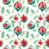 Trendy watercolor Christmas tree cozy fleece wrap フリースブランケット