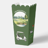 *Trendy Watercolor Golf Oriented Course Cart フェイバーボックス (裏面)