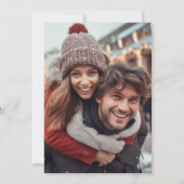 Trendy Whimsical Hand Drawn Bow Photo  セーブザデート (裏面)