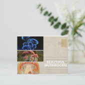 trendy whimsical mushroom poster card ポストカード (スタンド正面)