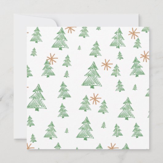 Trendy Winter Unique Christmas Tree Stars (裏面)