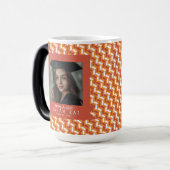 Trendy Zigzag Print College Grad モーフィングマグカップ (正面左)