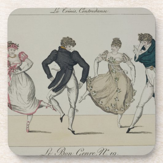 「Trenis」Quadrilleは、「Le Bon Genrからの19をめっきします コースター (正面)