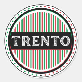 Trento City Pride Emblem – Italian Identity ラウンドシール