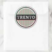 Trento City Pride Emblem – Italian Identity ラウンドシール (バッグ)