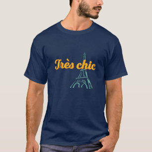 Tresシックスタイリッシュヴィンテージフランスの語句 Tシャツ