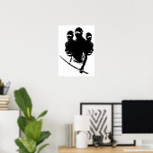 tres忍者。 ポスター (ホームオフィス)