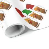 Tres Amigos Christmas Cerveza ラッピングペーパー (ロールコーナー)