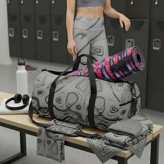 Très Belle Im品亮 Impression D'art En Cendre Gris Te カプリレギンス